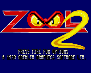 Zool 2 title screen for Amiga CD32